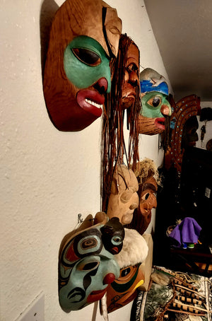 Tlingit Carved Masks | Fred Fulmer Hand Carved Masks | Carved Native Masks
